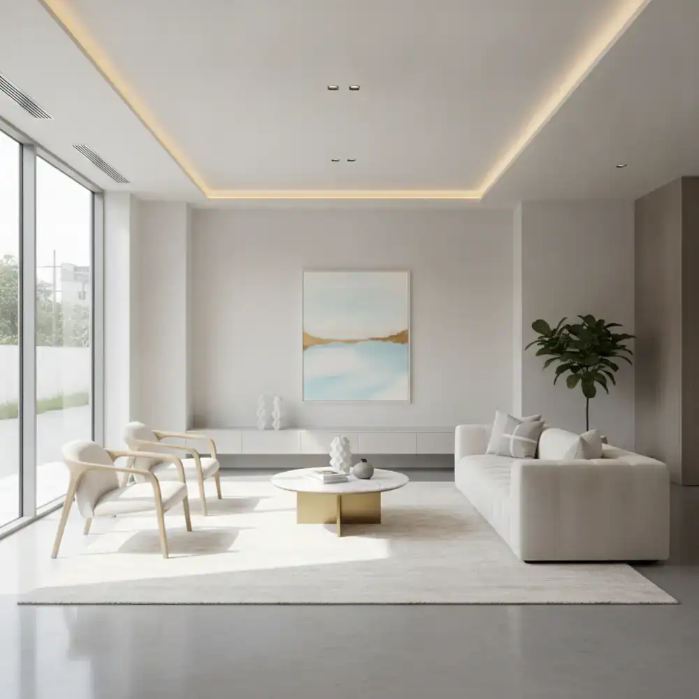 Minimalist interior of the Smoothoffers Home showroom in Gulshan 2
